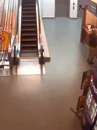 driving through a mall gif - is