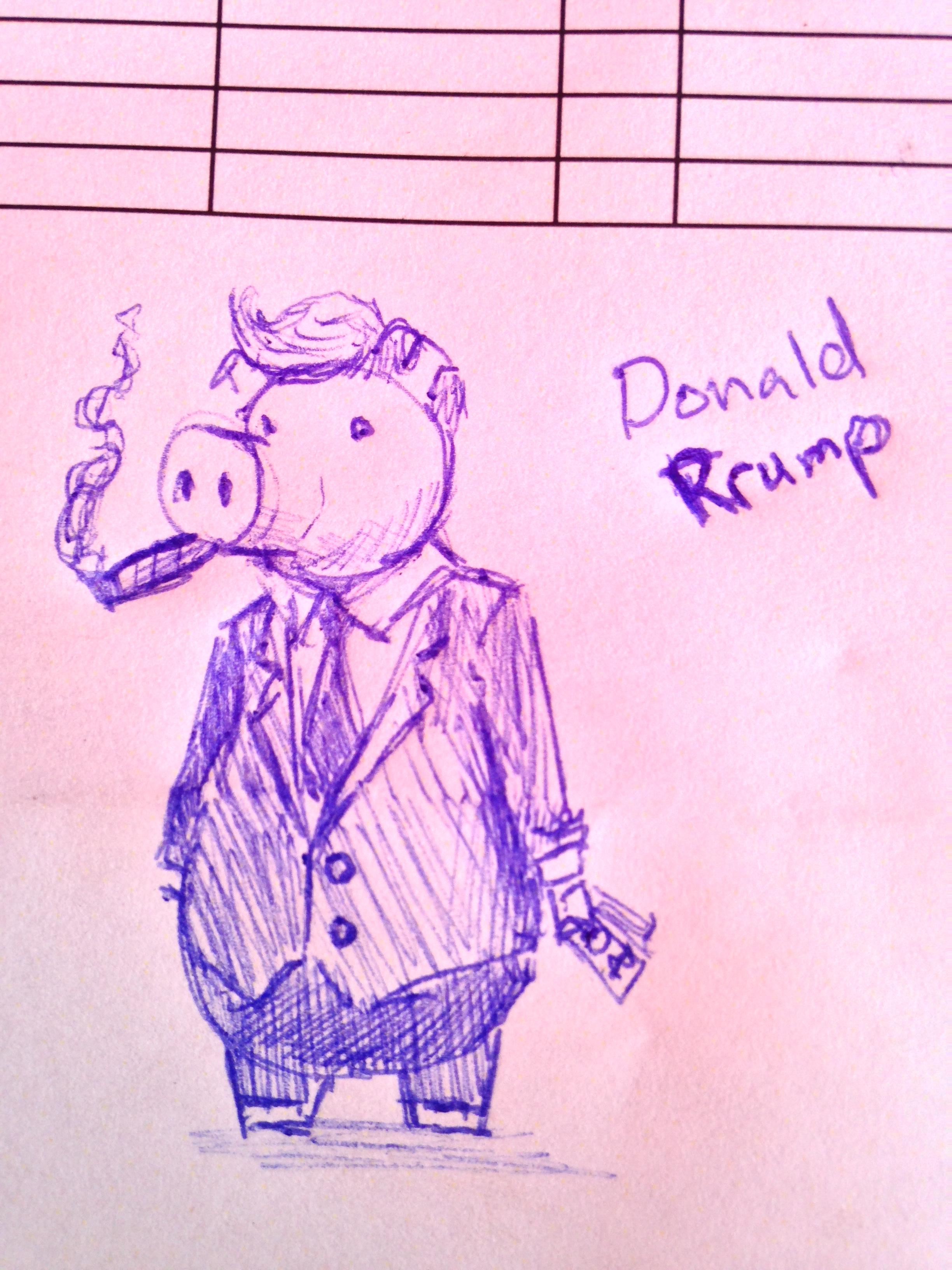 cartoon - Donald Rrump