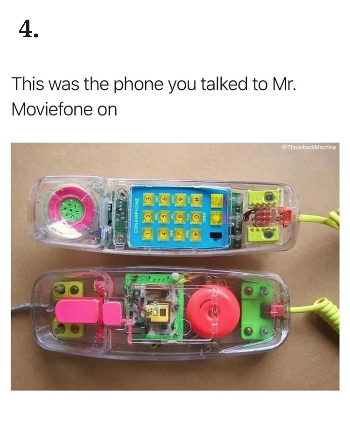90s stuff - This was the phone you talked to Mr. Moviefone on
