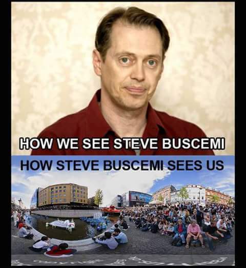 steve buscemi happy birthday meme - How We See Steve Buscemi How Steve Buscemi Sees Us
