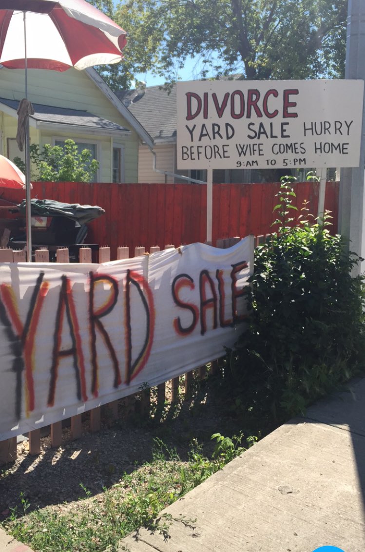 divorce yard sale - Divorce Yard Sale Hurry Before Wife Comes Home 9Am To 5 Pm..