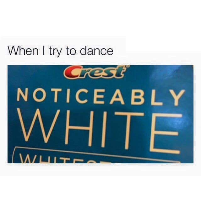 noticeably white - When I try to dance rest Noticeably White Iwula