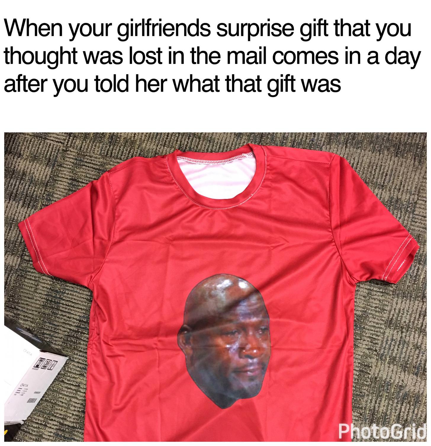 t shirt - When your girlfriends surprise gift that you thought was lost in the mail comes in a day after you told her what that gift was 18 PhotoGrid