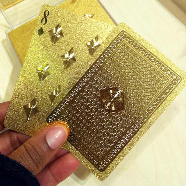 Solid Gold Playing Cards 150