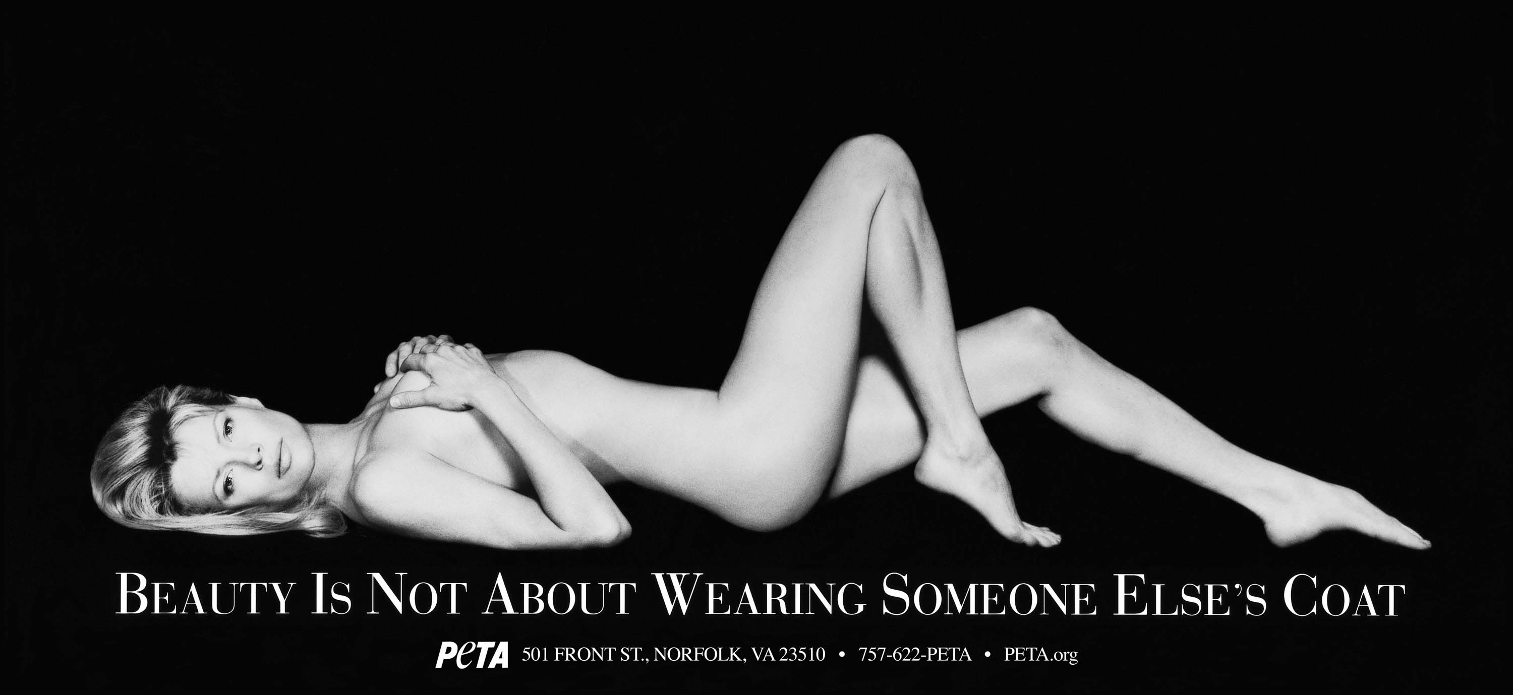 I Would Rather Go Naked Than Wear Fur - PETA Campaigns 2