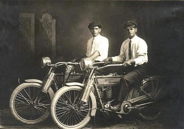 Harley Davidson Founders William Harley and Arthur Davidson in 1914.