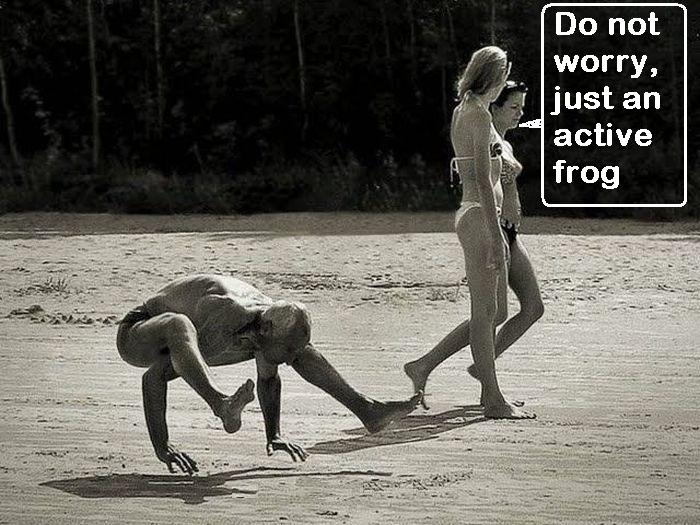 Do not worry, just an active frog funny lol