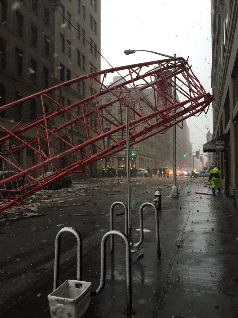 The Aftermath Of The Manhattan Crane Collapse