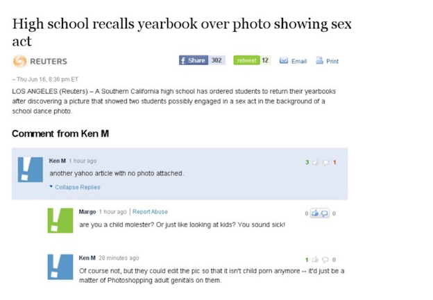 ken m best - High school recalls yearbook over photo showing sex act Reuters 302 retweet 12 Email Print Thu Jun 16, Et Los Angeles Reuters A Southern California high school has ordered students to return their yearbooks after discovering a picture that sh