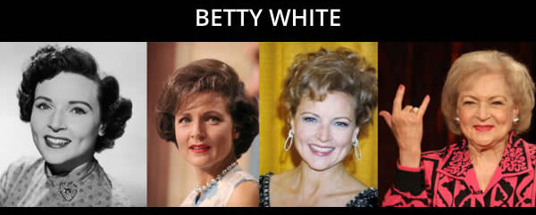 betty white young to old - Betty White