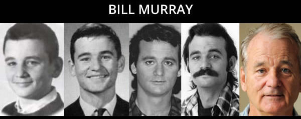 timeline of man aging - Bill Murray