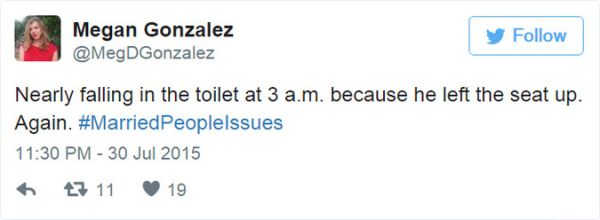 imran khan christmas tweet - Megan Gonzalez y Nearly falling in the toilet at 3 a.m. because he left the seat up. Again. Peoplelssues 27 11 19
