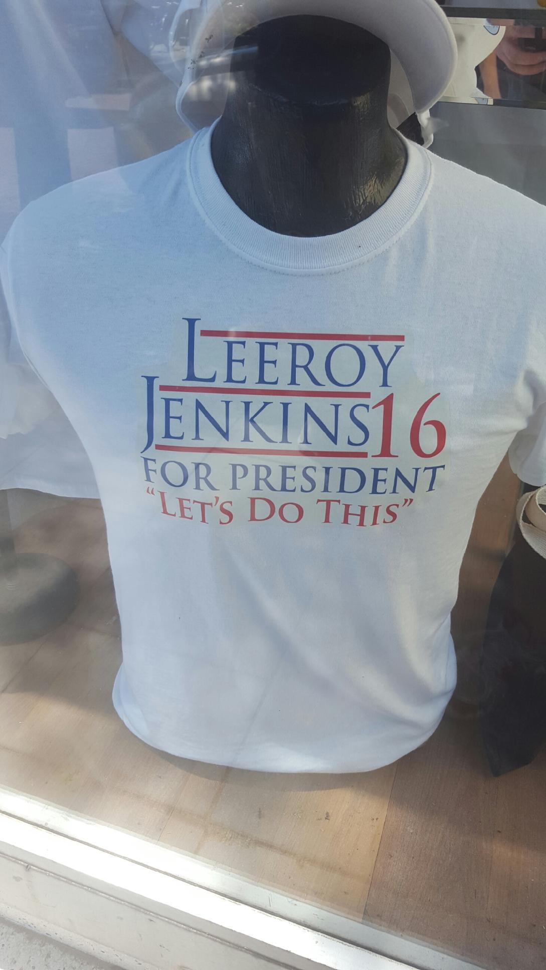 t shirt - Leeroy JENKINS16 For President "Let'S Do This"