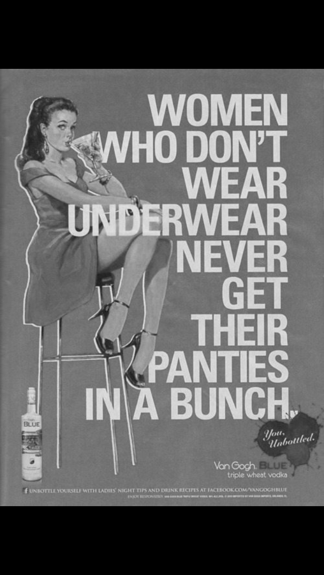 van gogh vodka - Women Who Don'T Wear Underwear Never Get Their 1.Panties In A Bunch Www Van Bochuco