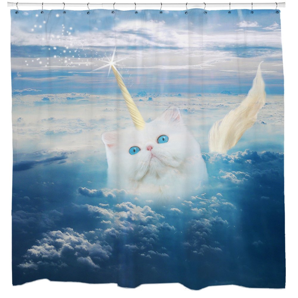 Caticron Shower Curtain $60