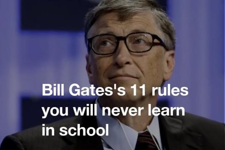 Bill Gates Shares 11 Things You Won't Learn In School