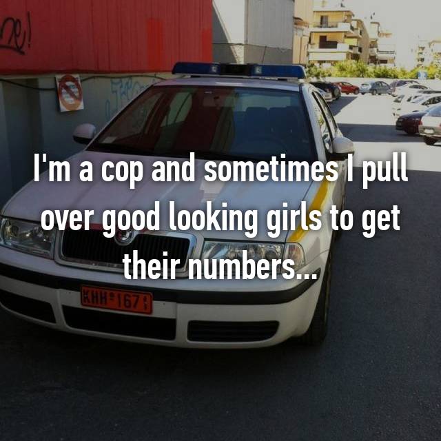 vehicle registration plate - I'm a cop and sometimes I pull over good looking girls to get their numbers... Khh 1677