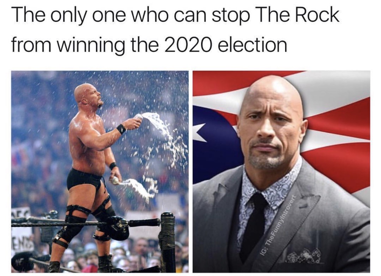 triple h beer - The only one who can stop The Rock from winning the 2020 election Ig The FunnyIntrovert