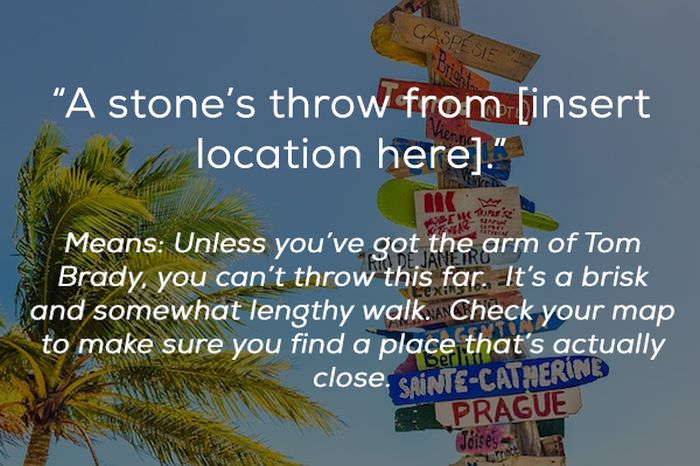 sky - Gaspesies A stone's throw from insert location here." Mas Means Unless you've got the arm of Tom Brady, you can't throw this far. It's a brisk and somewhat lengthy walk. Check your map to make sure you find a place that's actually close. SainteCathe
