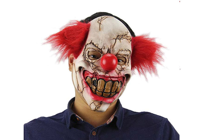Plenty of people are afraid of clowns.  Why not bring their worst fears to life with this disturbing Demon Clown Adult Mask - $11.99 Get it <a href="https://amzn.to/2xW5FPB" target="_blank" rel="nofollow"><font color="red"><b>HERE</font></b></a>.