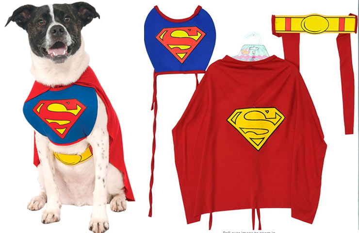 Good Boys like to dress up for Halloween too.  Bring your K9 Companion along and hook him up with this Doggo Superman Costume - $11.99 Get it <a href="https://amzn.to/2DSsadG" target="_blank" rel="nofollow"><font color="red"><b>HERE</font></b></a>.