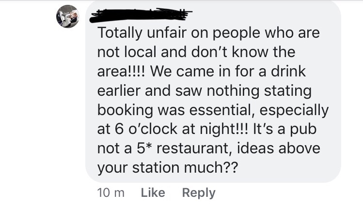 Ridiculous Customer Gets Called Out By Restaurant Owner