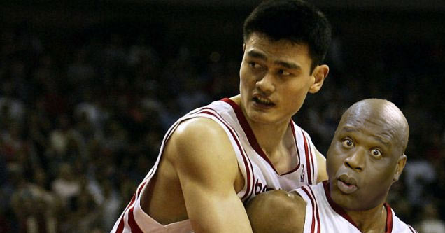 Yao Ming caught Shaqtin' a fool.