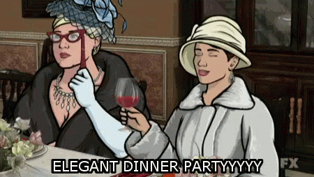 archer fancy dinner party gif - Elegant Dinner Partyyyyy