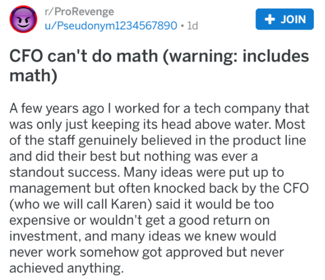 Incompetent "Karen" CFO Used Calculator That Doesn't Follow "Order of Operations" and Gets Fired