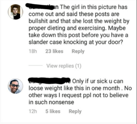 diagram - an The girl in this picture has come out and said these posts are bullshit and that she lost the weight by proper dieting and exercising. Maybe take down this post before you have a slander case knocking at your door? 18h 23 View replies 1 S. On