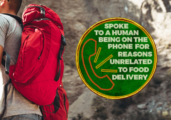 funny merit badges - Spoke To A Human Being On The Phone For Reasons Unrelated To Food Delivery