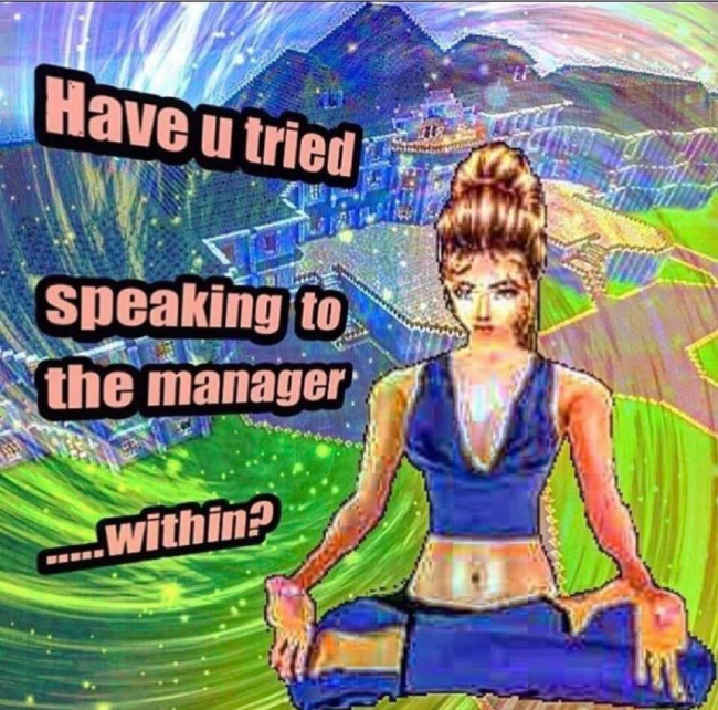 speak to the manager within - Have u tried speaking to the manager .....within?