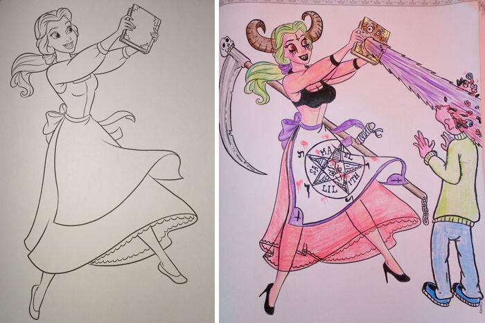 adults making childrens coloring books hilariously twisted -