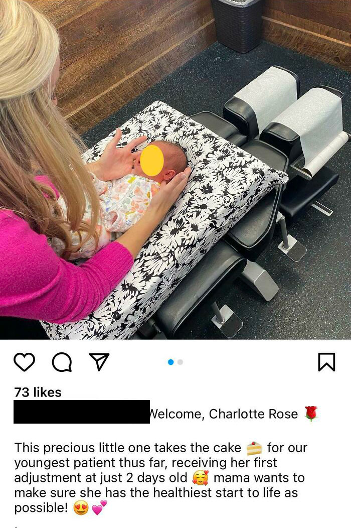 wtf parents - sitting - Q V 73 Welcome, Charlotte Rose for our This precious little one takes the cake youngest patient thus far, receiving her first adjustment at just 2 days old mama wants to make sure she has the healthiest start to life as possible!