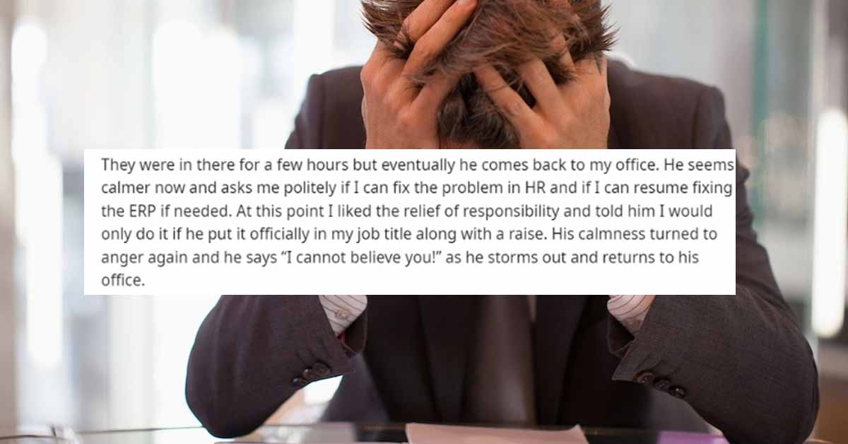 what would you tell your 13 year old self - shoulder - They were in there for a few hours but eventually he comes back to my office. He seems calmer now and asks me politely if I can fix the problem in Hr and if I can resume fixing the Erp if needed. At t