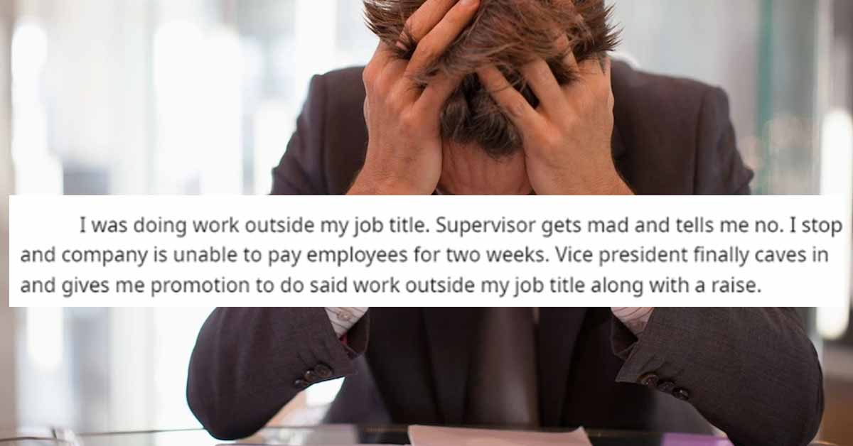 what would you tell your 13 year old self - crying at desk meme - I was doing work outside my job title. Supervisor gets mad and tells me no. I stop and company is unable to pay employees for two weeks. Vice president finally caves in and gives me promoti