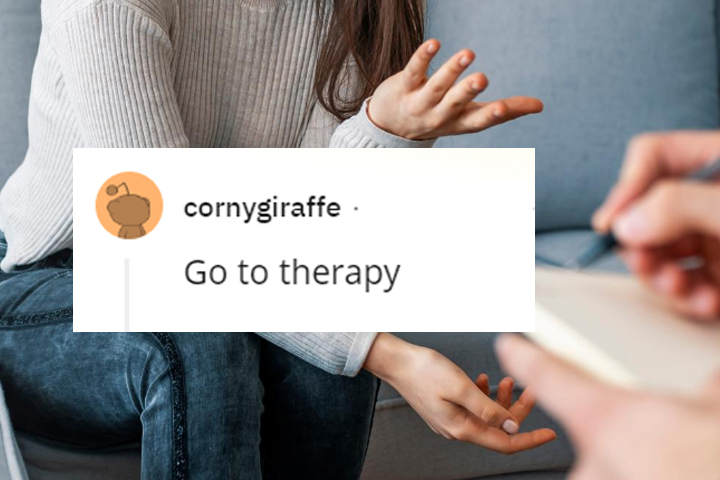 what would you tell your 13 year old self - individual therapy stock - cornygiraffe Go to therapy