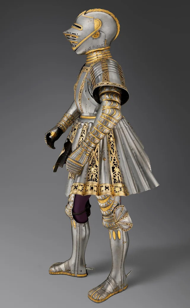Ceremonial Armor of Charles V, ca. 1512–14. KUNSTHISTORISCHES MUSEUM, VIENNA, IMPERIAL ARMOURY. 