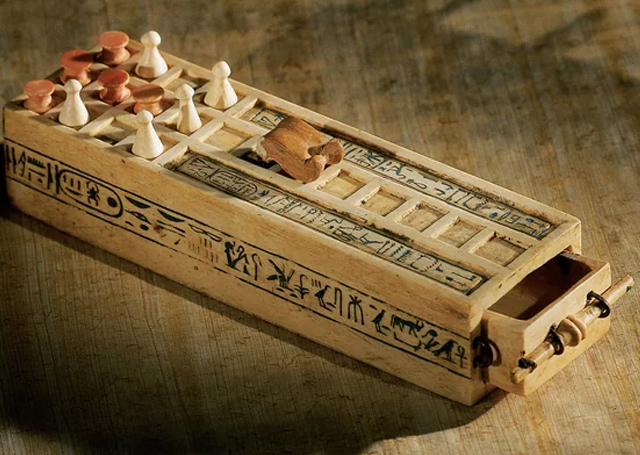 Tutankhamun's board game: Senet. 1333 BC, Egypt.