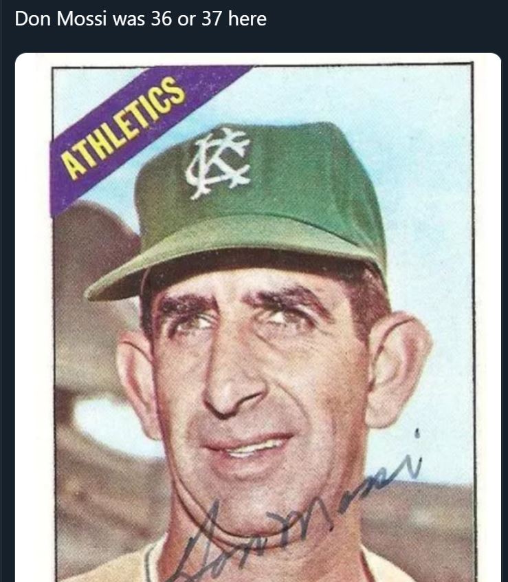 pics that prove people don't age like they used to - album cover - Don Mossi was 36 or 37 here Athletics Mari