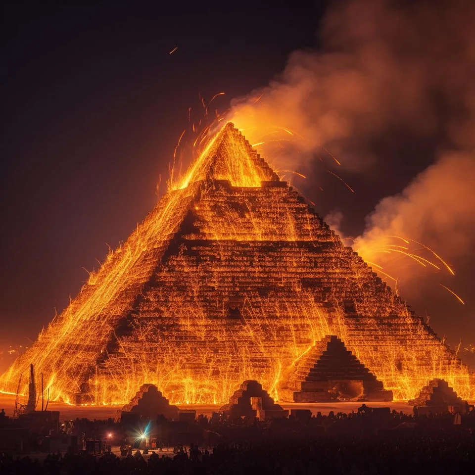 ai generated images of misspelled wonders of the world - el castillo