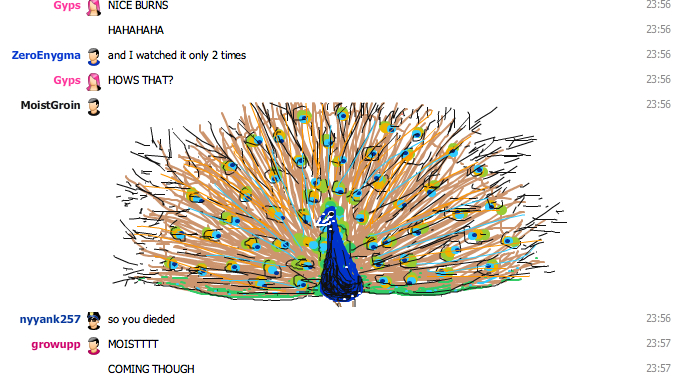 Peacock by request