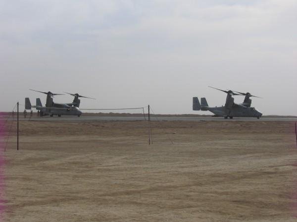 V-22 Ospreys Sahl Sinjar Iraq