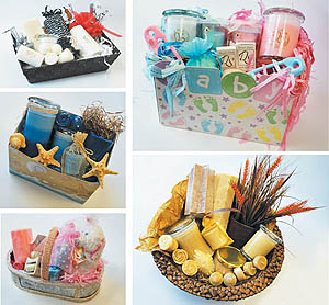 soy candle gift baskets