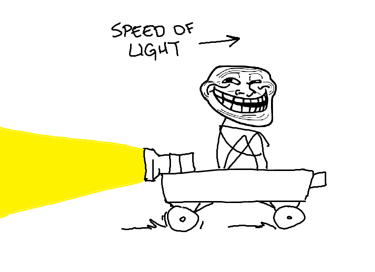 troll physics - Speed Of Ught