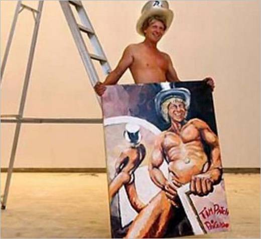 Painter Paints People with Penis