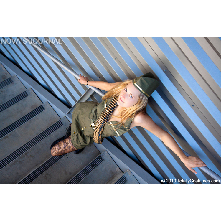 Army Girl Costume Photoshoot
