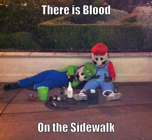 There is Blood on the Sidewalk