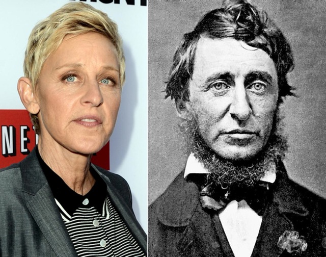 Hellen DeGeneres and Henry David Thoreau