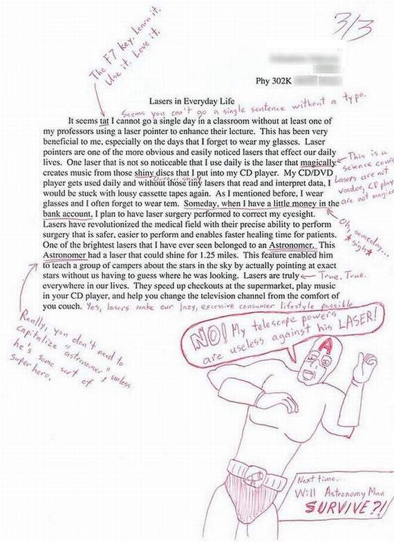 funny essay fails - The F7 key. Lean it Use it. Love it. Phy Lasers in Everyday Life le sentence without se you can't w cow It seems tat I cannot go a single day in a classroom without at least one of my professors using a laser pointer to enhance their l